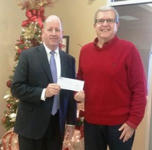 Peoples Bank & Trust donates to Taylorville Sertoma Club
