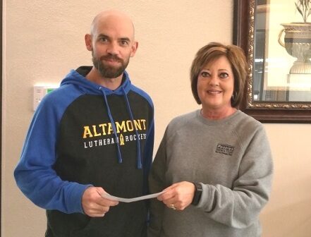Peoples Bank & Trust donates to Altamont Youth Sports Commission